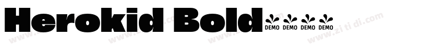 Herokid Bold字体转换